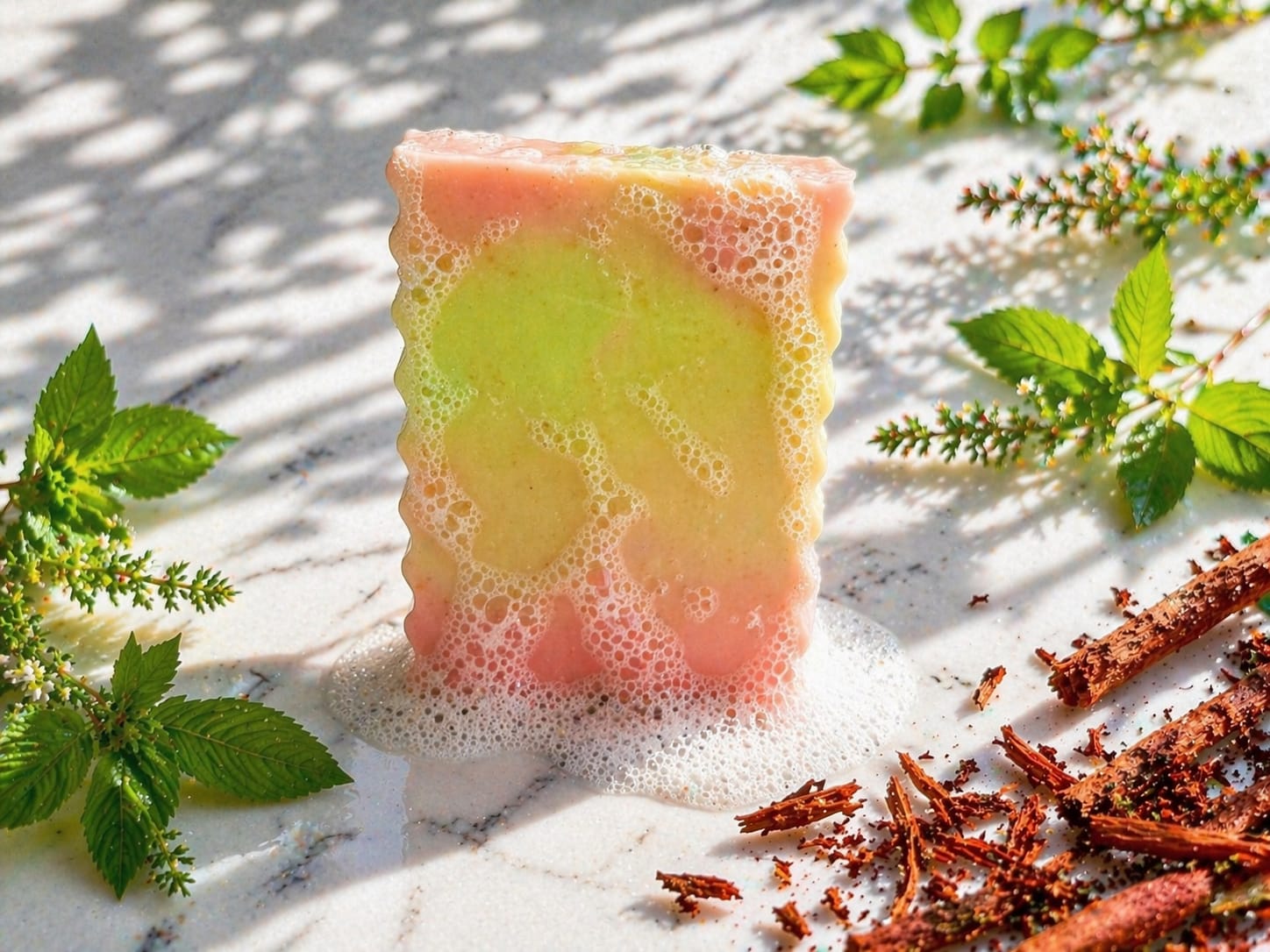 Holy Basil & Manjista Soap – Ayurvedic Brightening Bar